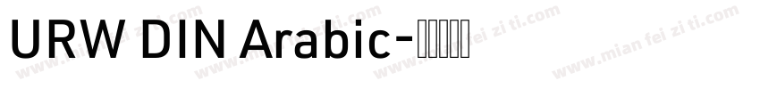 URW DIN Arabic字体转换